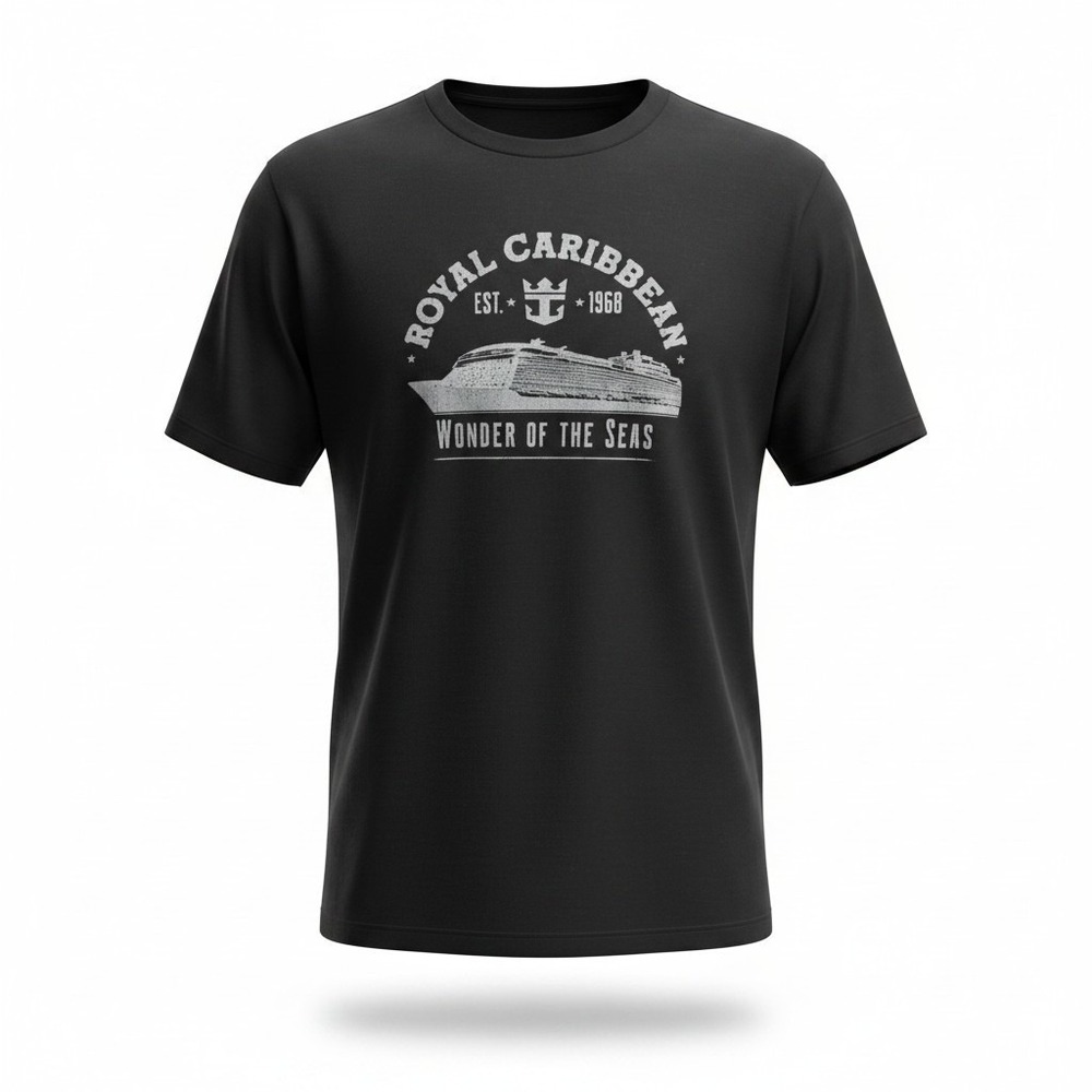 Royal Caribbean Wonder of the Seas Graphic T-Shirt 2XL RCL Cruise Wear Travel